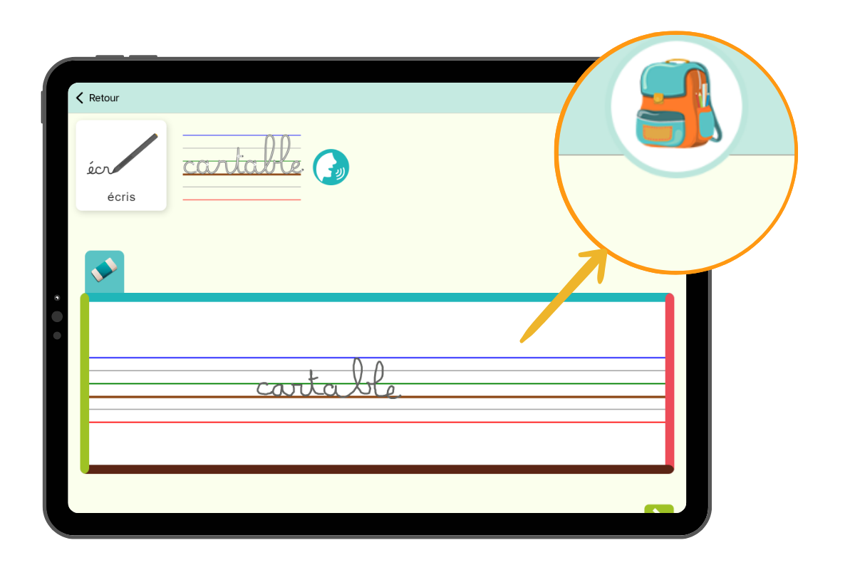 Comment utiliser la fonctionnalité cartable sur Kaligo